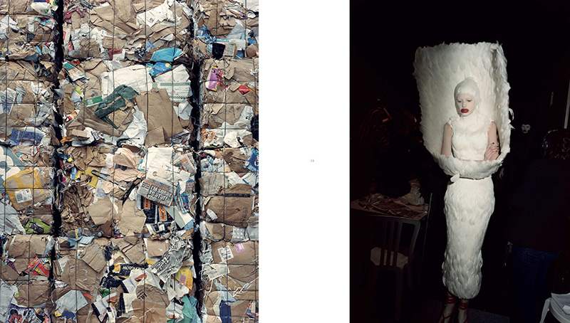 Nick Waplington and Aleander McQueen, Working Process exhibition spread