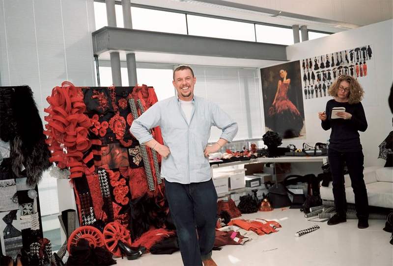 Portrait of Alexander McQueen by Nick Waplington