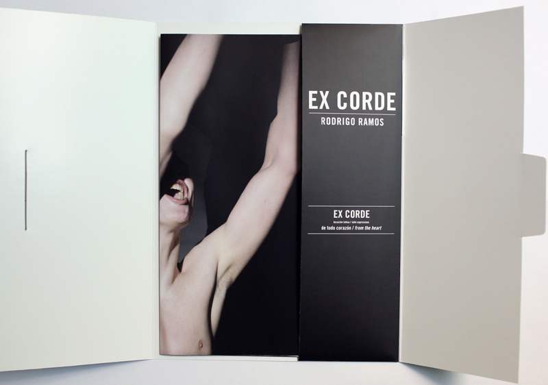 Photobook spread of Rodrigo Ramos's Ex Corde (self published, 2015), review on Paper Journal