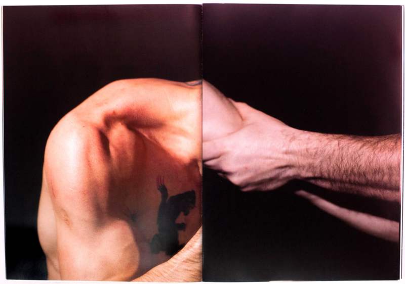 Photobook spread of Rodrigo Ramos's Ex Corde (self published, 2015), review on Paper Journal