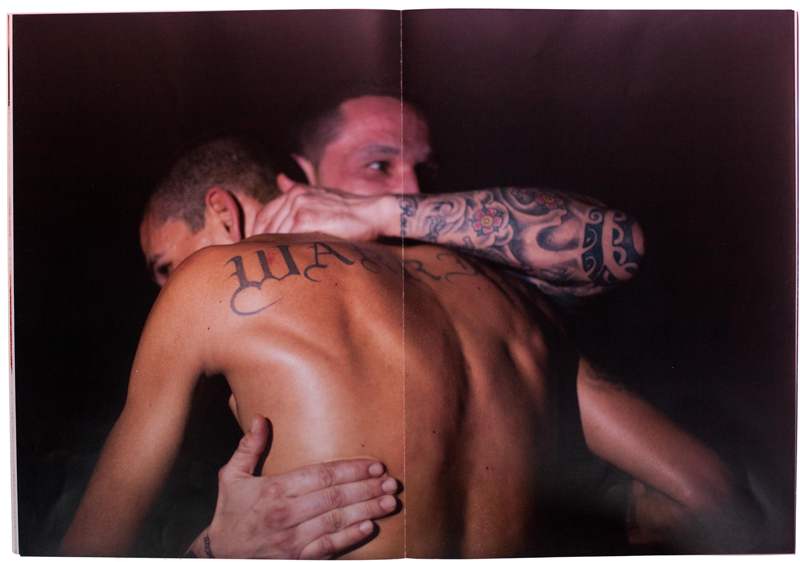 Photobook spread of Rodrigo Ramos's Ex Corde (self published, 2015), review on Paper Journal