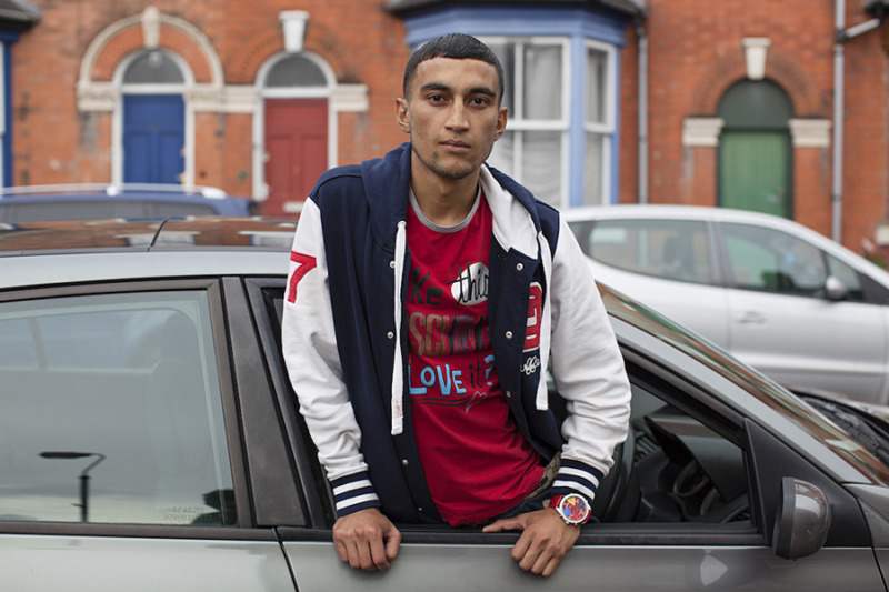 Red T-Shirt, baseball jacket, car © Mahtab Hussain - You Get Me_