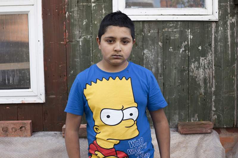 Young boy with Bart Simpson © Mahtab Hussain - You Get Me_