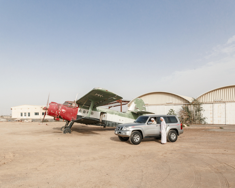 Ahmed AlMarzouqi and his brother Eisa stop at an old airfield near a drifting meet in Umm Al Quwain, UAE. Ahmed is a prominent videographer for the community under the name Youke3.