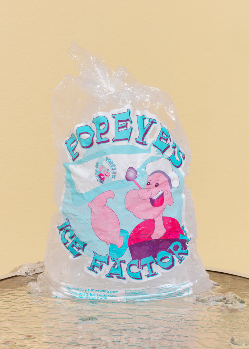 A bag of dubiously-branded Popeye ice.